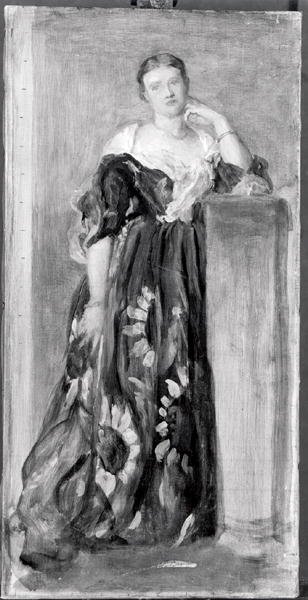 The Hon. Mrs Percy Wyndham, sketch for the life size portrait