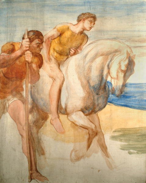 Study for fresco of Coriolanus for Bowood House, c.1860