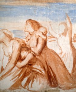 Study for fresco of Coriolanus for Bowood House, c.1860 2