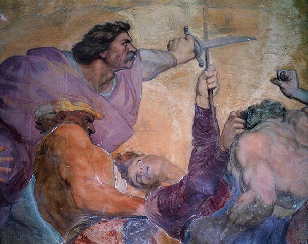 Detail of Punishment of the Doctor, Villa Medicea di Careggi