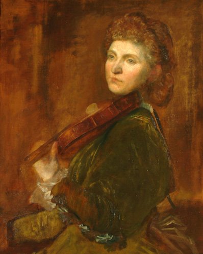 Portrait of violinist Wilma Neruda a.k.a Lady Hallé